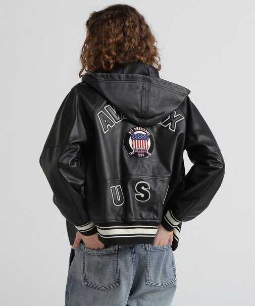 《WOMAN》SIGNATURE HOODED LEATHER