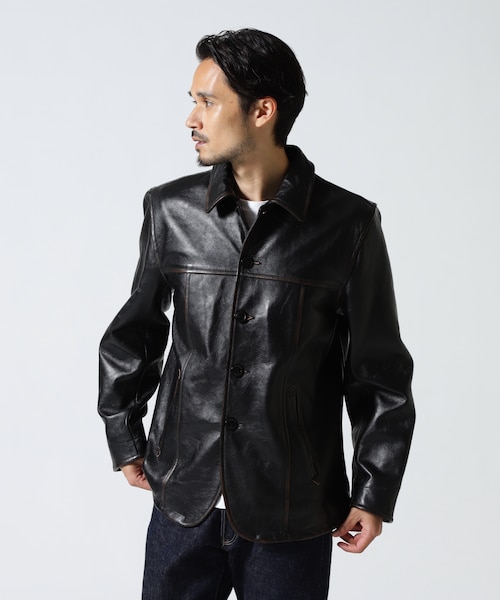 COWHIDE CARCOAT VINTAGE FINISH｜アヴィレックスの通販｜&mall