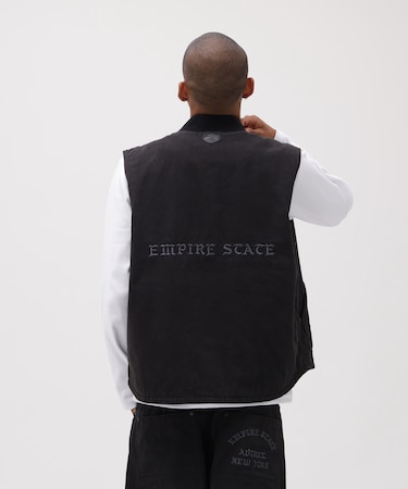 LEATHER PATCH DUCK VEST