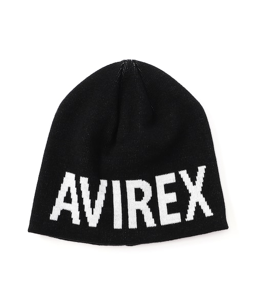 PALACE AVIREX コラボ ニット帽　ビーニー 直営店限定》AVIREX LOGO BEANIE／ロゴ ビーニー／ニット