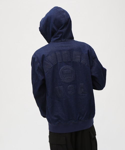 直営店限定》DENIM SIGNATURE LOGO PARKA ／ デニム シグネチャーロゴ