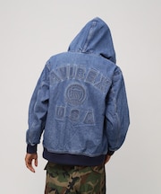 《直営店限定》DENIM SIGNATURE LOGO PARKA ／ デニム シグネチャーロゴ パーカー