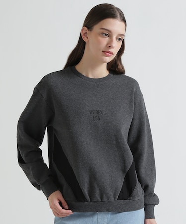 COLOR BLOCK MILITARY PULLOVER