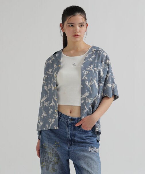 《WOMAN》ALOHA STRELITZIA SHIRT