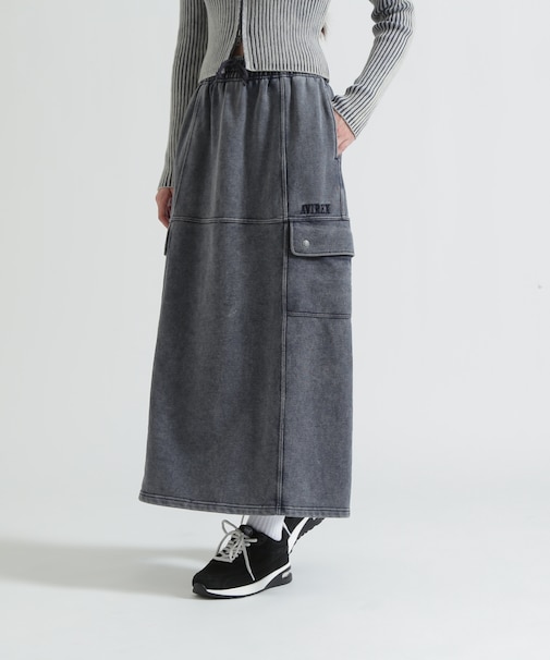 WASHED OUT POCKET SKIRT