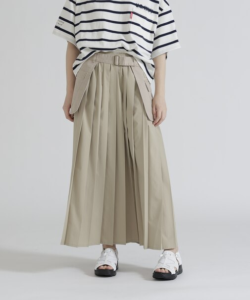 MILITARY POCKET BELT POUCH PLEATED SKIRT