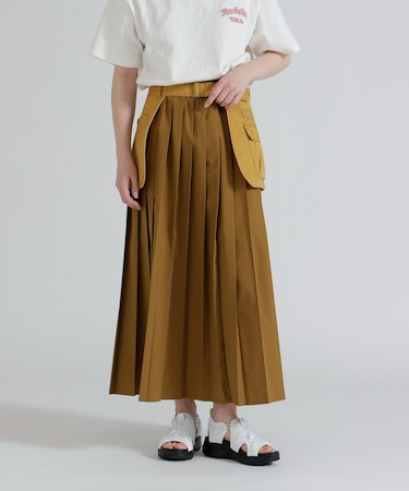 MILITARY POCKET BELT POUCH PLEATED SKIRT