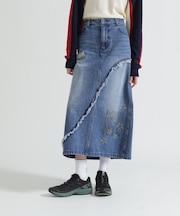 WAPPEN DENIM LONG SKIRT