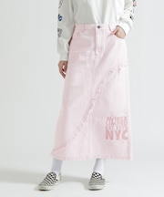 WAPPEN DENIM LONG SKIRT