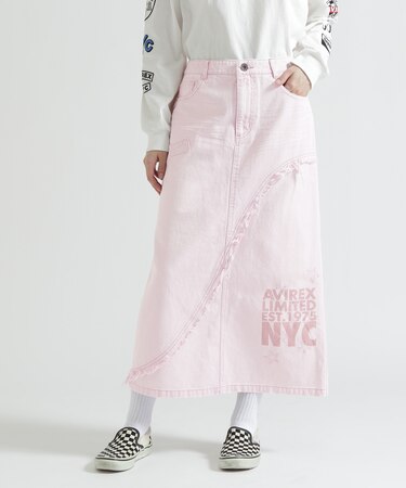 WAPPEN DENIM LONG SKIRT