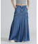 DENIM MERMAID CARGO SKIRT