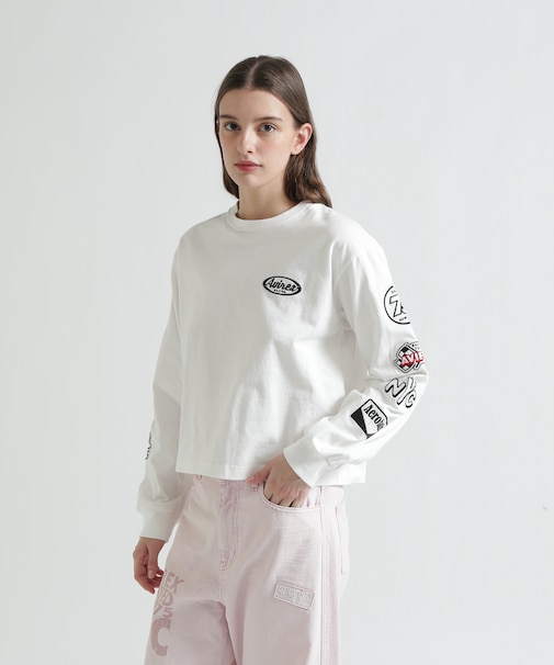 MOTOR ARM PATCH L／S T-SHIRT