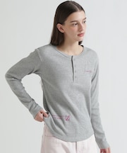 《WOMAN》HONEYCOMB WAFFLE HENLEY