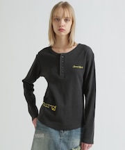 《WOMAN》HONEYCOMB WAFFLE HENLEY