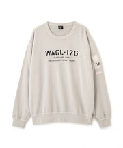 FADED MIL.POCKET CREWNECK SWEAT