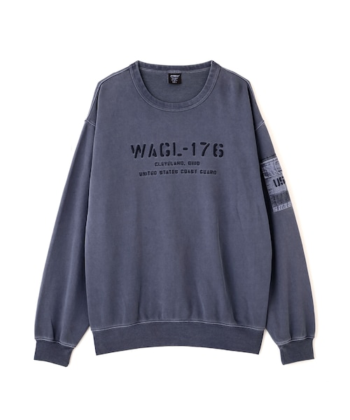 FADED MIL.POCKET CREWNECK SWEAT｜アヴィレックスの通販｜&mall