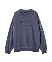 FADED MIL.POCKET CREWNECK SWEAT