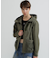 《WOMAN》MILITARY ZIP POCKET DETACHABLE JACKET