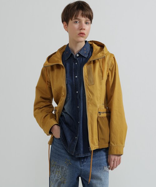 WOMAN》MILITARY ZIP POCKET DETACHABLE JACKET｜アヴィレックスの通販