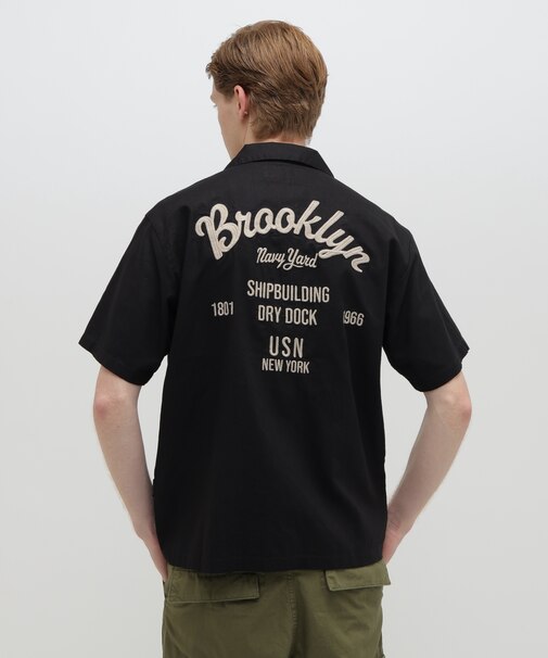 LINEN-COTTON S／S SHIRT ”Brooklyn”