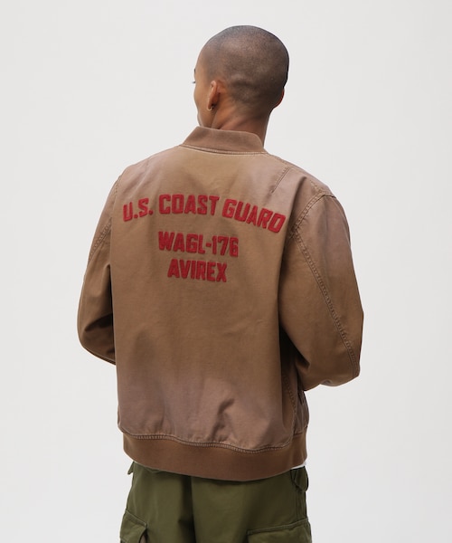 COTTON LIGHT MA-1 ”U.S.COAST GUARD”｜アヴィレックスの通販｜&mall