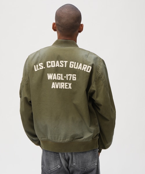 COTTON LIGHT MA-1 ”U.S.COAST GUARD”｜アヴィレックスの通販｜&mall