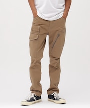 STRETCH HERRINGBONE CARGO PANTS