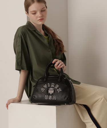 《直営店限定》VARSITY LEATHER MINI-BOSTON BAG ／ AVX5625