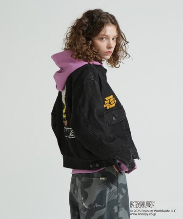 《AVIREX × PEANUTS》DENIM WORK JACKET ／ デニムワークジャケット ／ ピーナッツ ／ アヴィレックス
