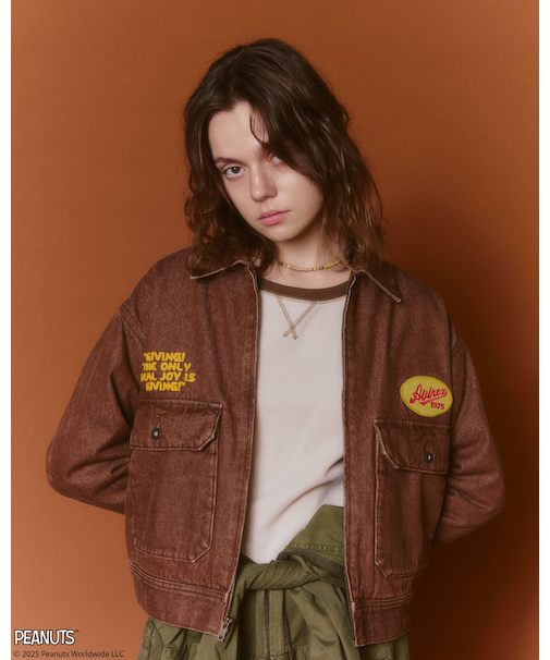 《AVIREX × PEANUTS》DENIM WORK JACKET ／ デニムワークジャケット ／ ピーナッツ ／ アヴィレックス
