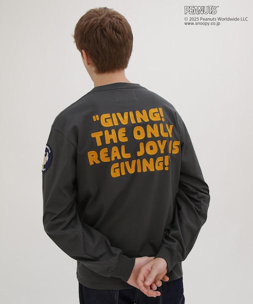 《AVIREX × PEANUTS》LONGSLEEVE T-SHIRT