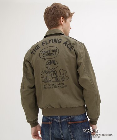 《AVIREX × PEANUTS》COTTON A-2 ”FLYING ACE”