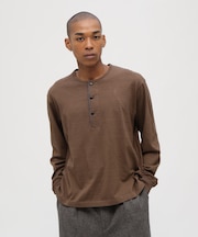 《TFQP by HANDROOM》HENLEY NECK KNITSEWN
