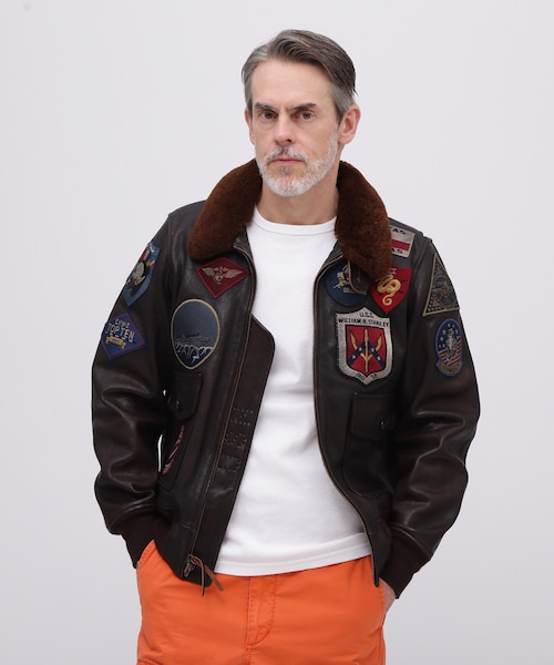 COW LOGO VARSITY JACKET｜アヴィレックスの通販｜&mall（アンドモール