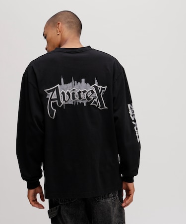 EMB L/S T-SHIRT AVIREX NYC