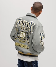 《50th Anniversary》GRAPHIC VARSITY LEATHER JACKET