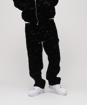 FLOCKING DOUBLE KNEE PAINTER DENIMPANTS
