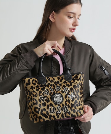 《直営店限定》LX VARSITY LEATHER MINI TOTE BAG