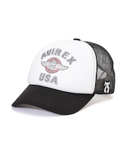 RHINESTONE VARSITY LOGO MESH CAP