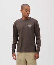 《直営店限定》HONEYCOMB HENRY NECK L／S T-SHIRT