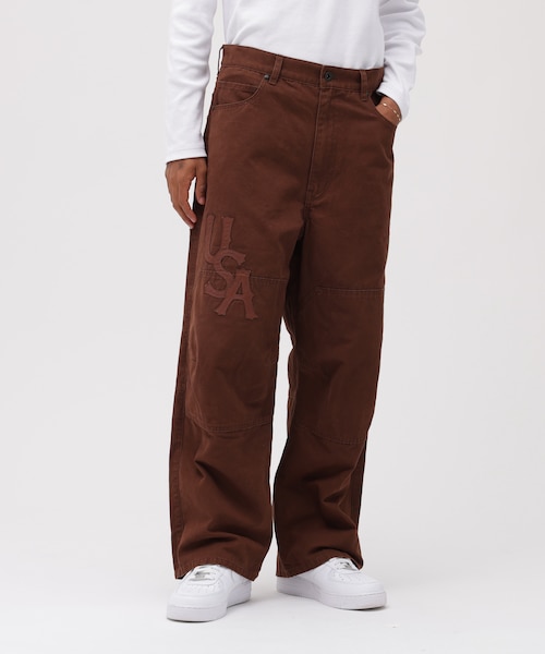 LEATHER PATCH DUCK DOUBLE KNEE PANTS｜アヴィレックスの通販｜&mall