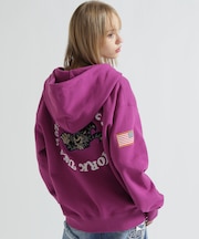 《WOMAN》SAGARA CIRCLE LOGO TOMCAT ZIP PARKA