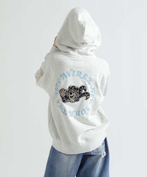取扱店限定アイテム》LEOPARD VARSITY LOGO PARKA｜アヴィレックスの