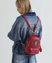 《直営店限定》VARSITY LEATHER MINI BACKPACK／AVX 5653