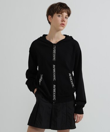 《WOMAN》SWEAT LOOK KNIT HOODIE