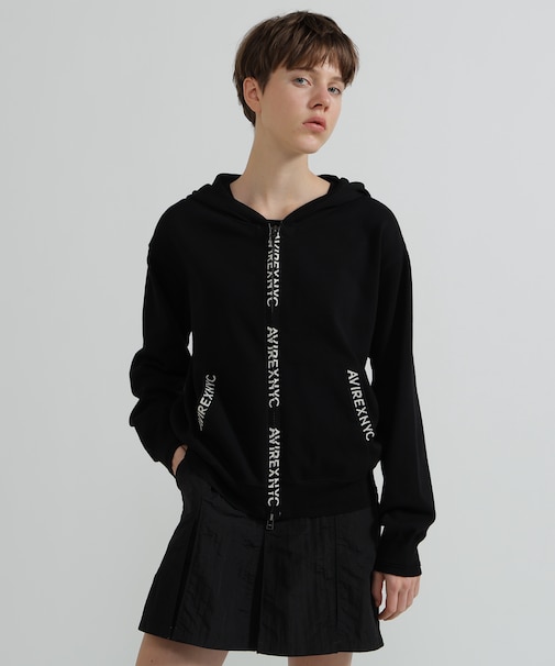 《WOMAN》SWEAT LOOK KNIT HOODIE