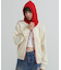 《WOMAN》SWEAT LOOK KNIT HOODIE