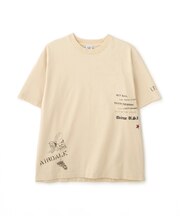 ＡＧＥＤ－ＬＯＯＫ　Ｓ／Ｓ　ＮＡＶＹ　ＳＴＥＮＣＩＬ　ＴＥＥ