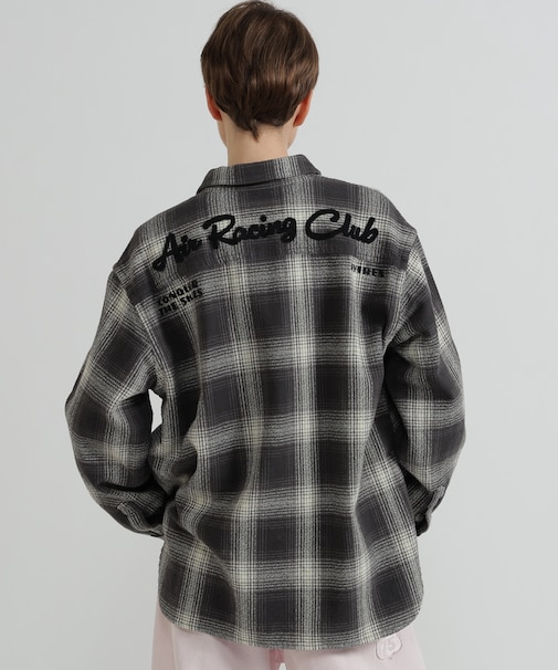 <WOMAN>OMBRE CHECK SHIRT