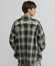 <WOMAN>OMBRE CHECK SHIRT